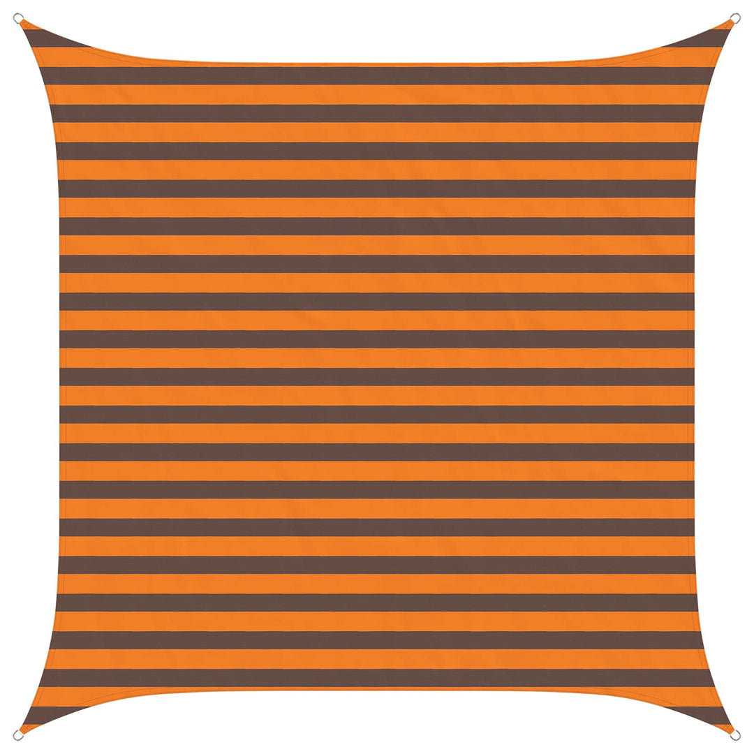 Solskygge sejl Orange og Brun 2,5 x 2,5 m 100% polyester Oxford