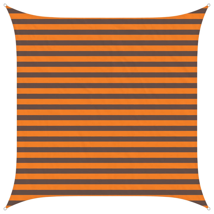 Solskygge sejl Orange og Brun 2,5 x 2,5 m 100% polyester Oxford