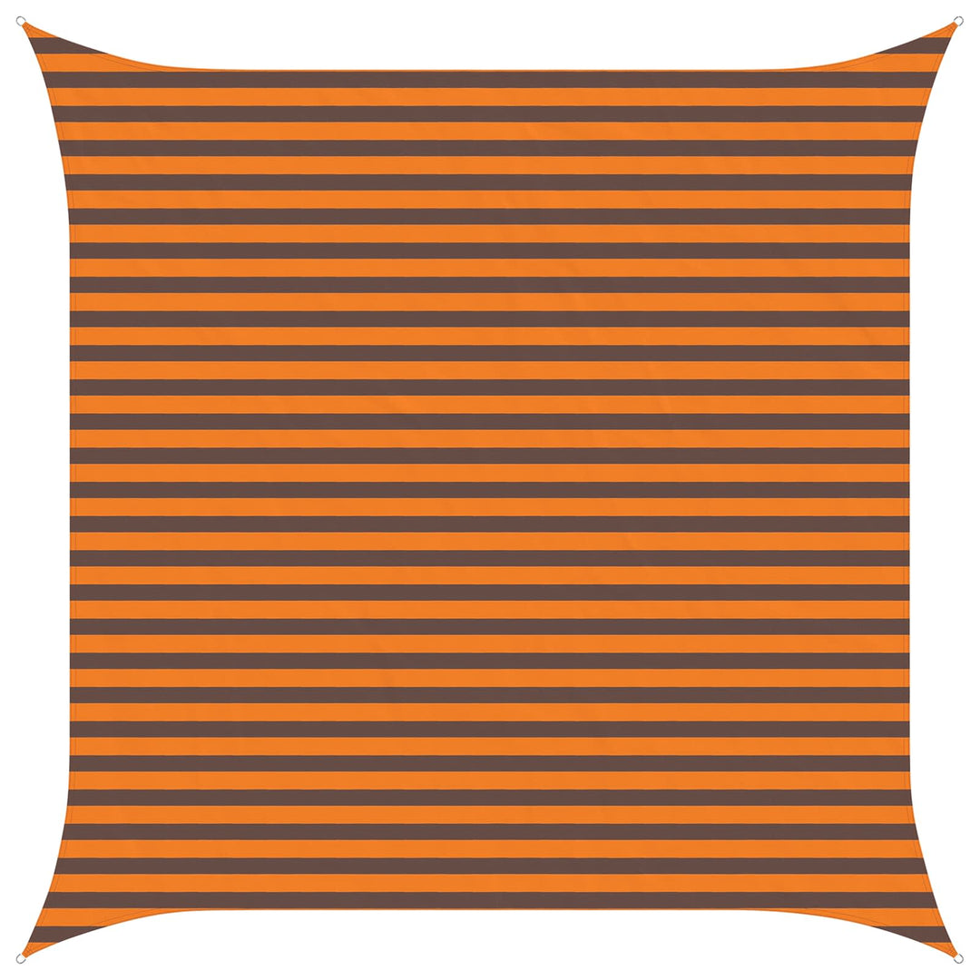 Solskygge sejl Orange og Brun 3,6 x 3,6 m 100% polyester Oxford