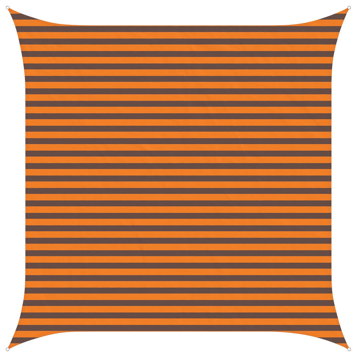 Solskygge sejl Orange og Brun 3,6 x 3,6 m 100% polyester Oxford