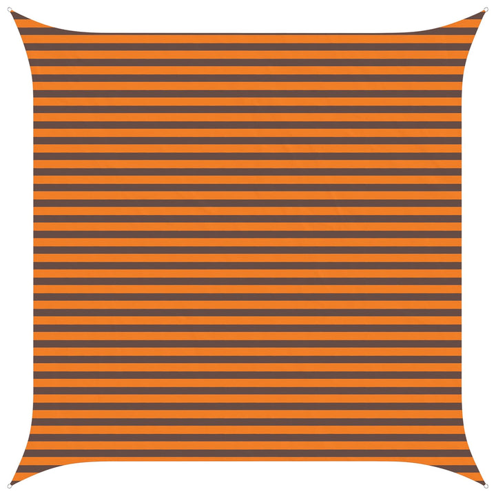 Solskygge sejl Orange og Brun 4 x 4 m 100% polyester Oxford