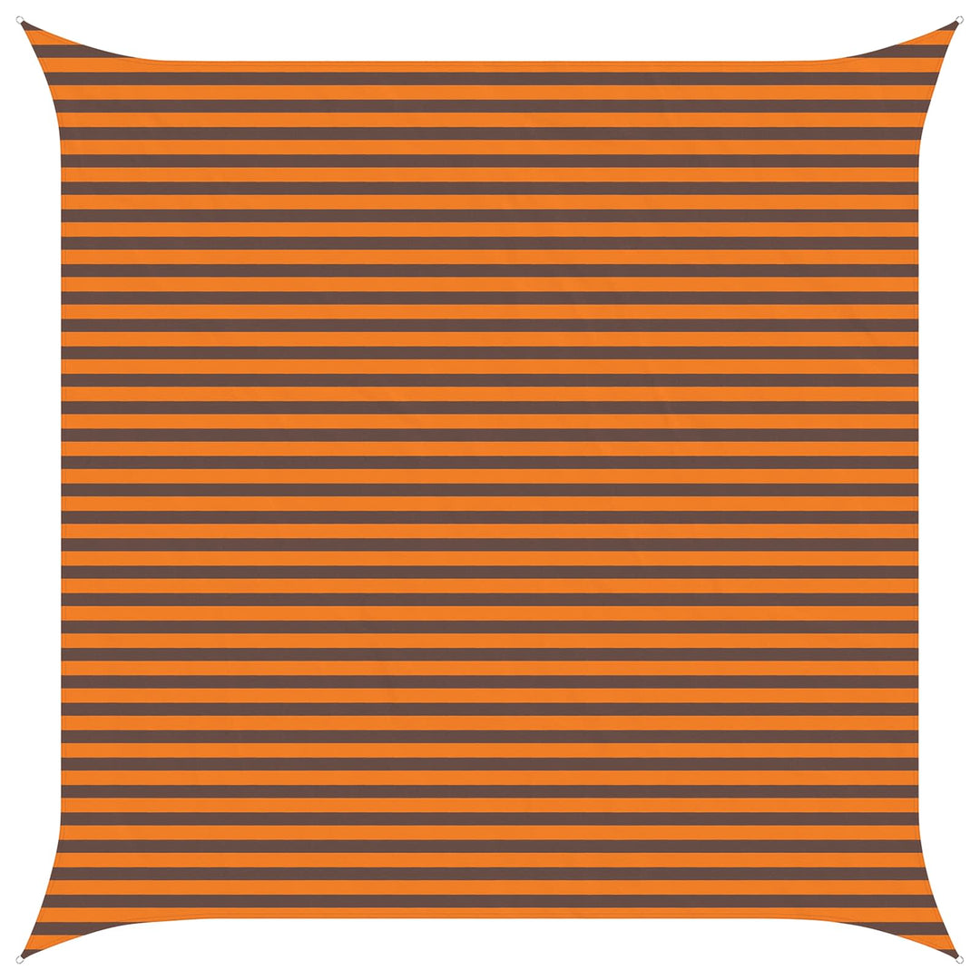 Solskygge sejl Orange og Brun 4,5 x 4,5 m 100% polyester Oxford