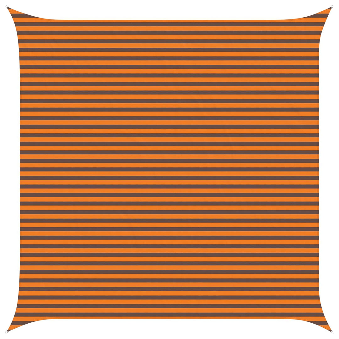 Solskygge sejl Orange og Brun 5 x 5 m 100% polyester Oxford