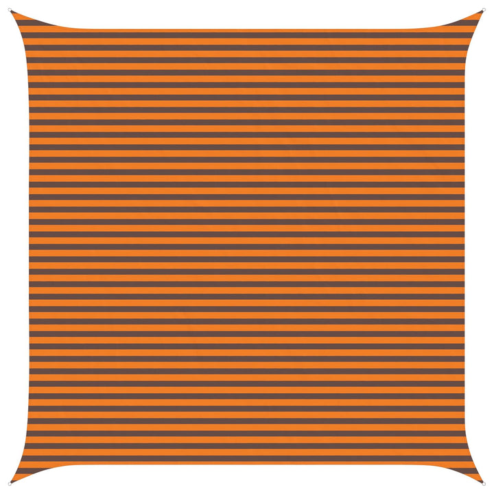 Solskygge sejl Orange og Brun 5 x 5 m 100% polyester Oxford