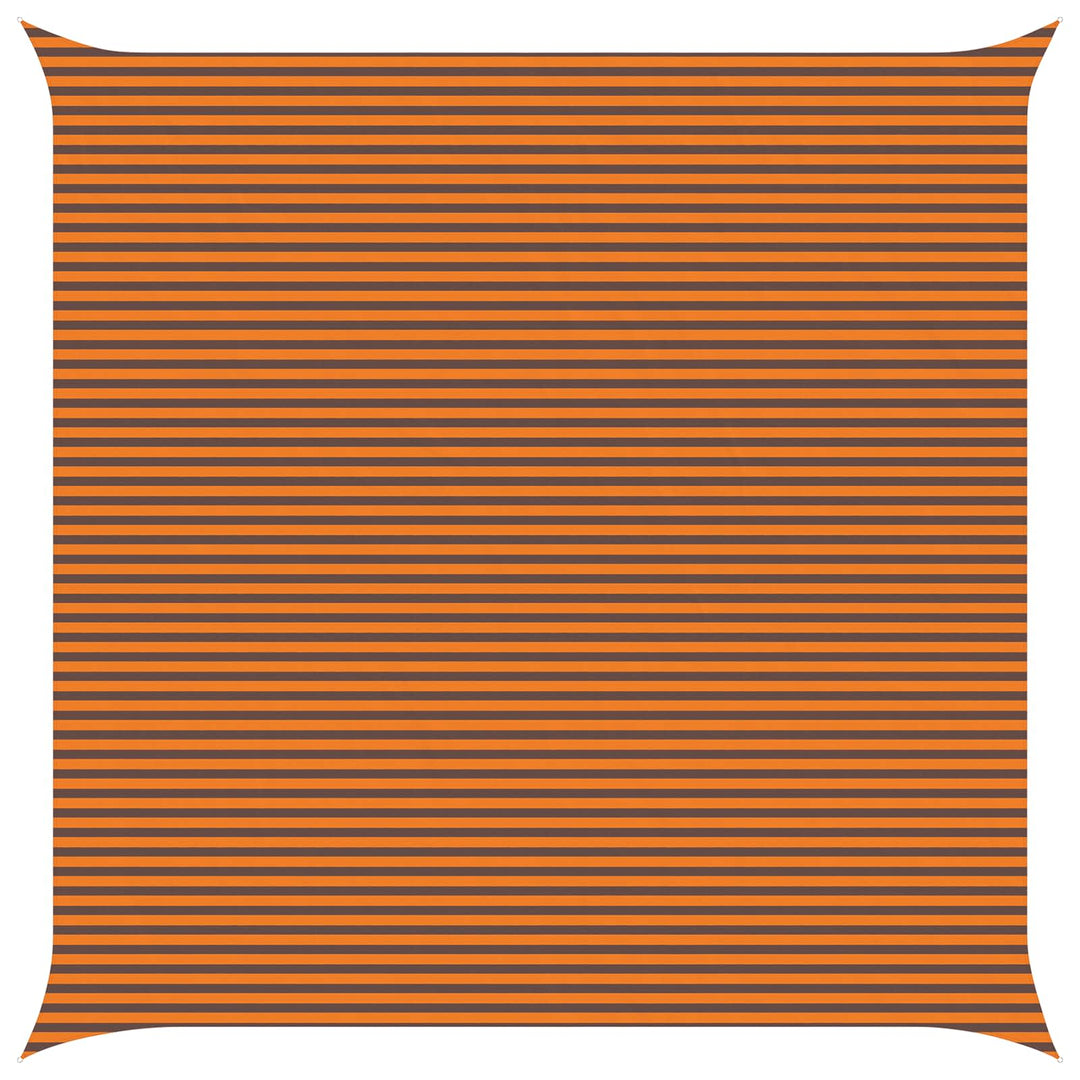 Solskygge sejl Orange og Brun 7 x 7 m 100% polyester Oxford