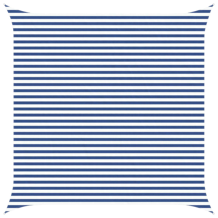 Solskygge sejl Blå og Hvid 4,5 x 4,5 m 100% polyester Oxford