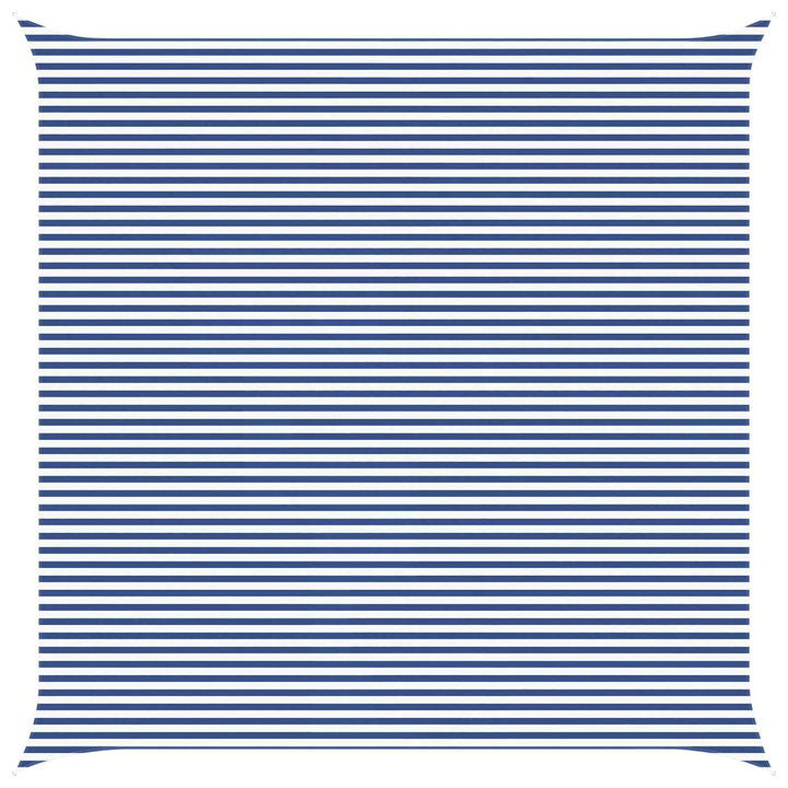 Solskygge sejl Blå og Hvid 7 x 7 m 100% polyester Oxford