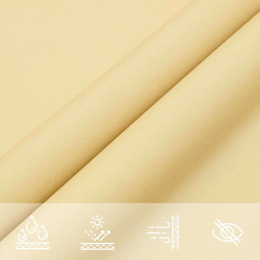Solskygge sejl Sandfarvet 6 x 2 m 100% polyester Oxford