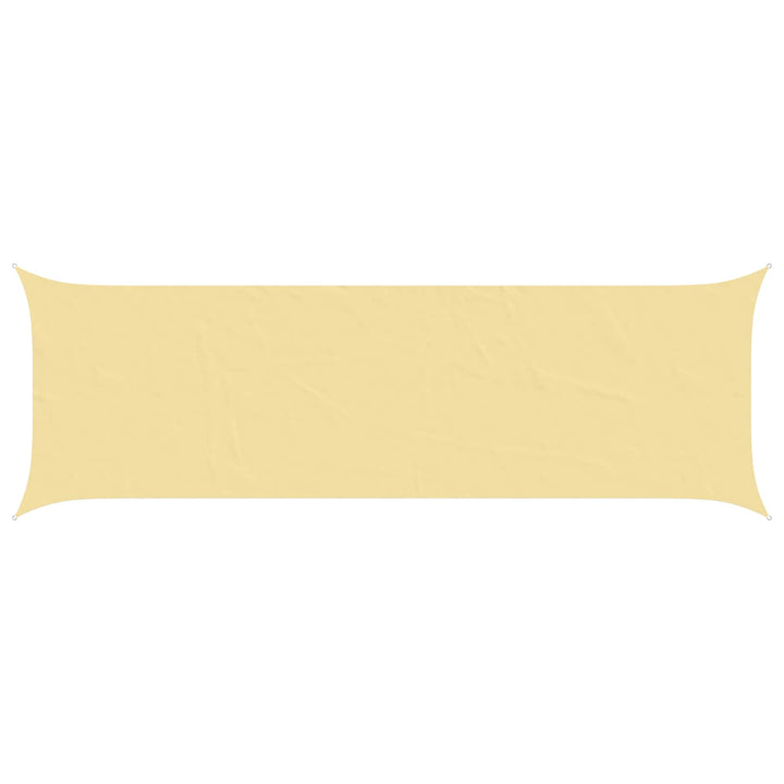 Solskygge sejl Sandfarvet 6 x 2 m 100% polyester Oxford
