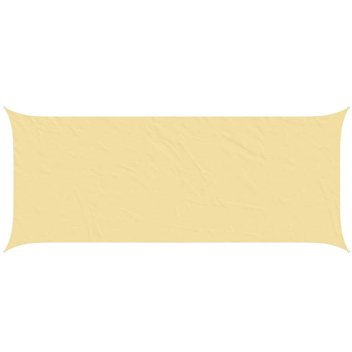 Solskygge sejl Sandfarvet 6 x 2,5 m 100% polyester Oxford