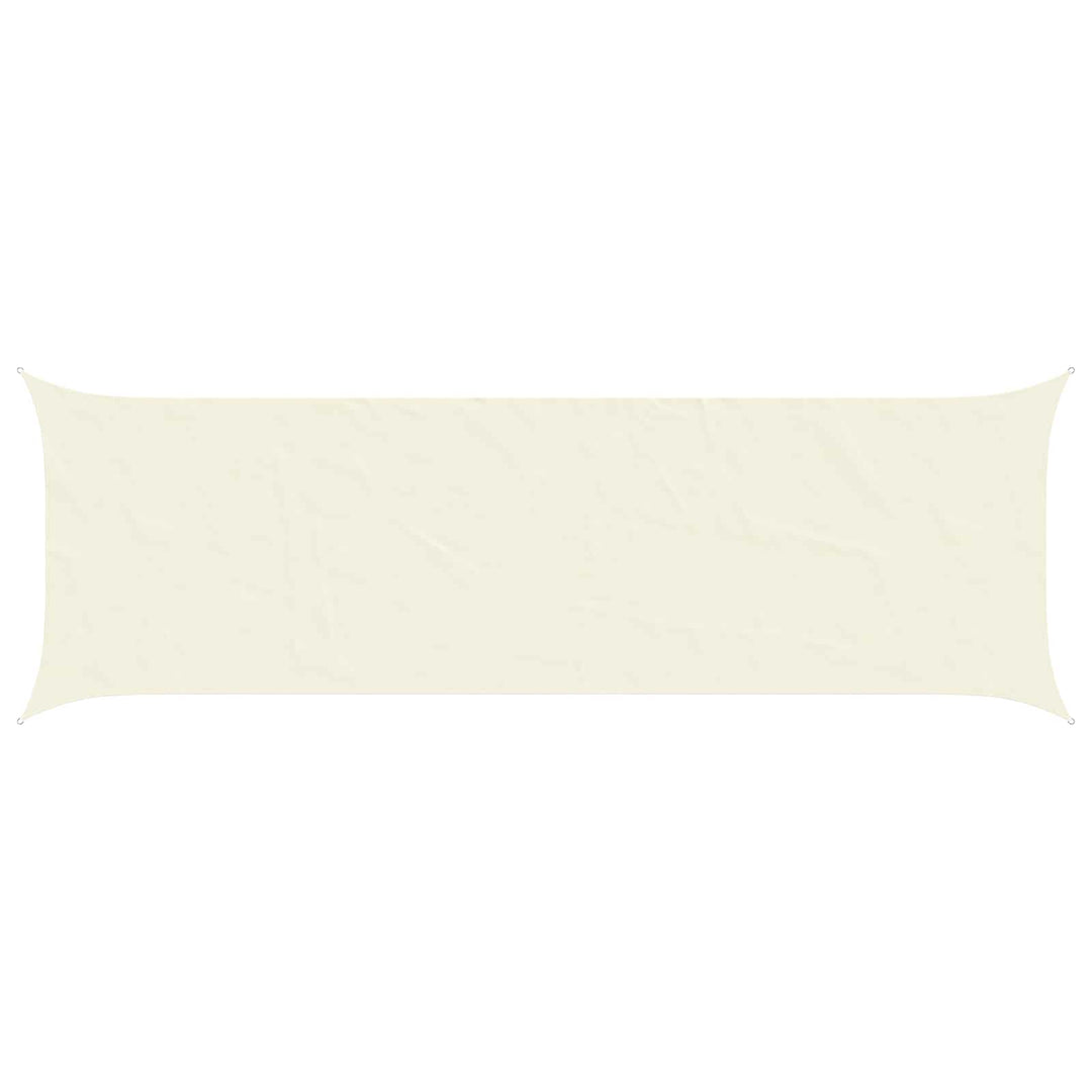 Solskygge sejl Cremefarvet 6 x 2 m 100% polyester Oxford