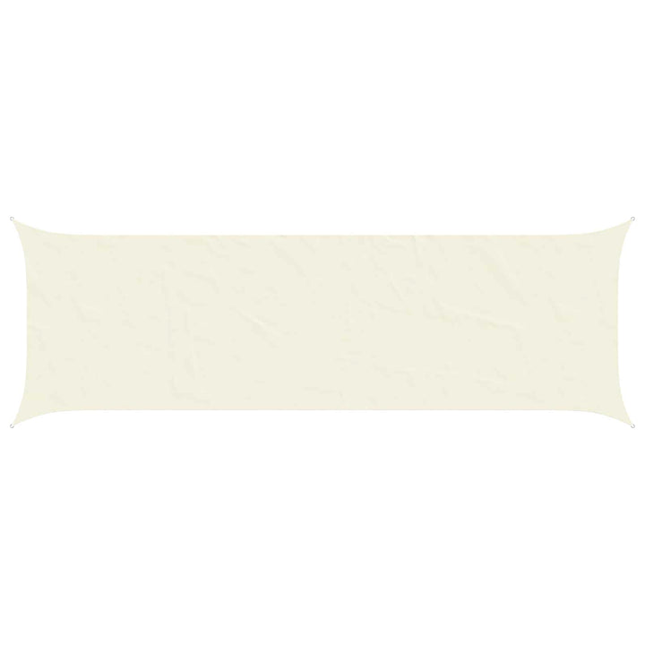 Solskygge sejl Cremefarvet 6 x 2 m 100% polyester Oxford