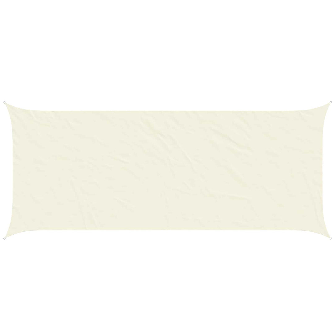 Solskygge sejl Cremefarvet 6 x 2,5 m 100% polyester Oxford