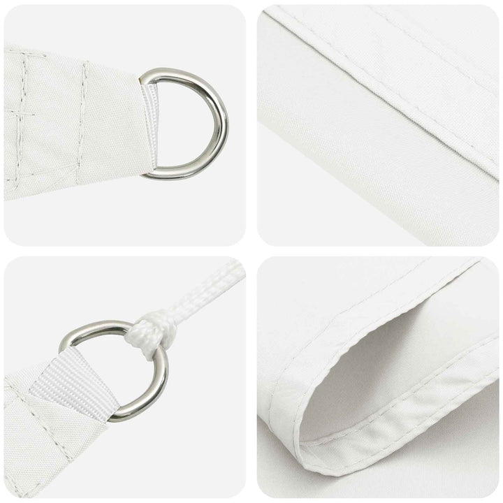 Solskygge sejl Hvid 6 x 2 m 100% polyester Oxford