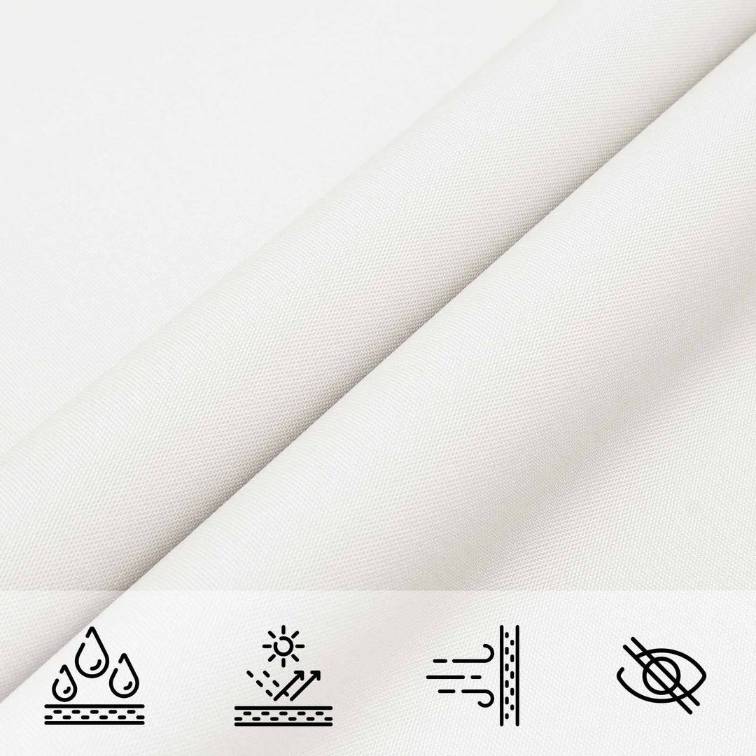 Solskygge sejl Hvid 6 x 2 m 100% polyester Oxford