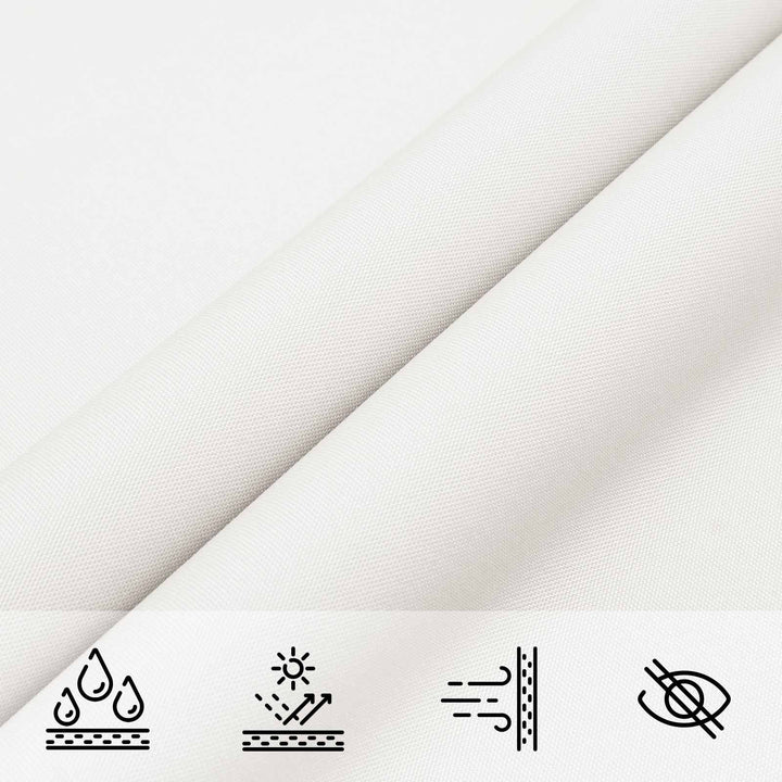Solskygge sejl Hvid 6 x 2 m 100% polyester Oxford