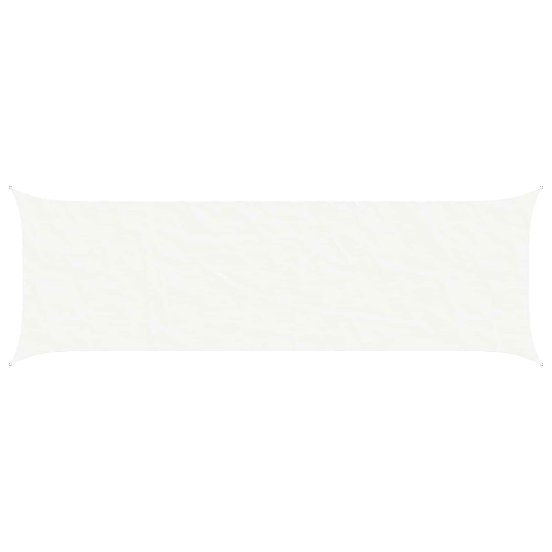 Solskygge sejl Hvid 6 x 2 m 100% polyester Oxford