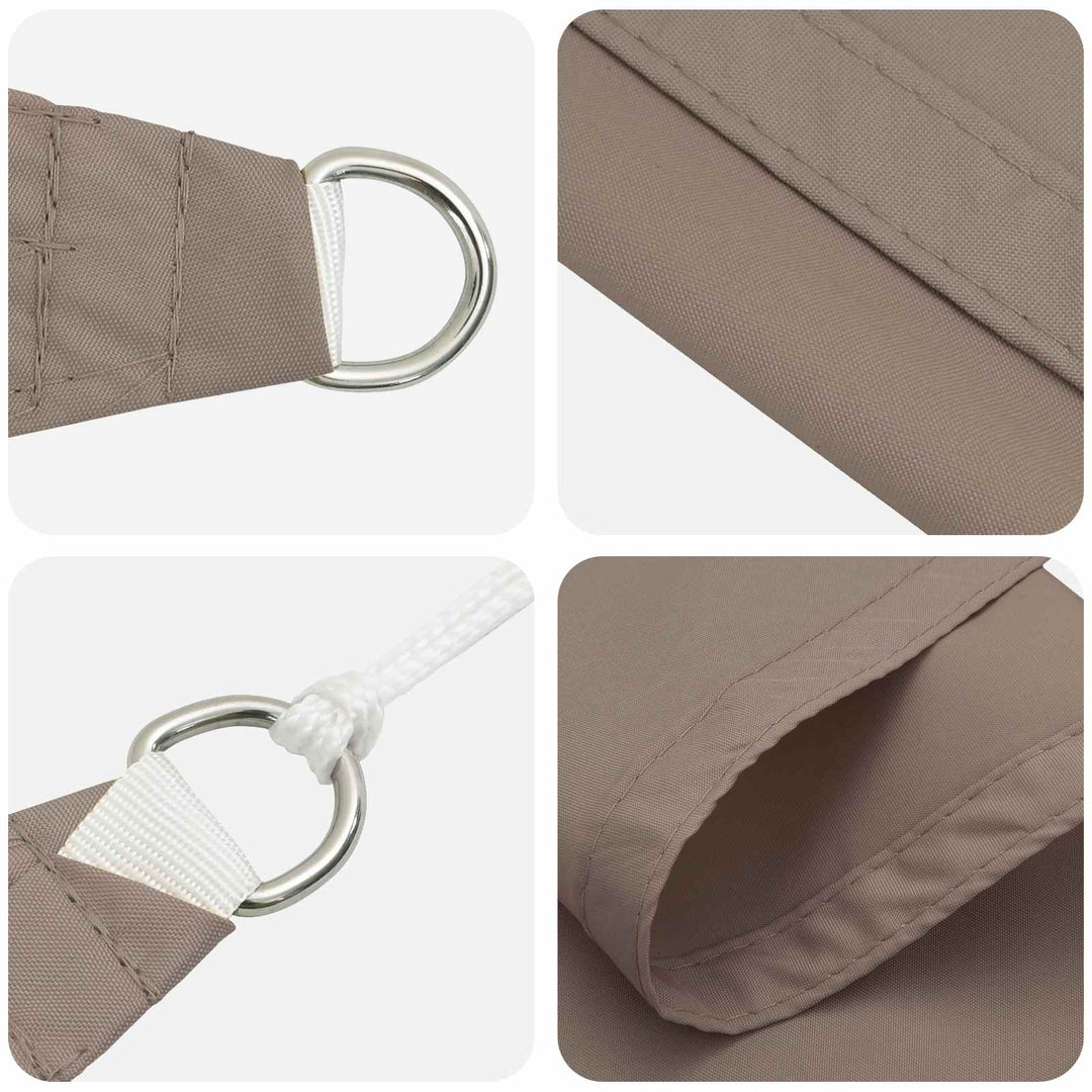 Solskygge sejl Gråbrun 6 x 2,5 m 100% polyester Oxford