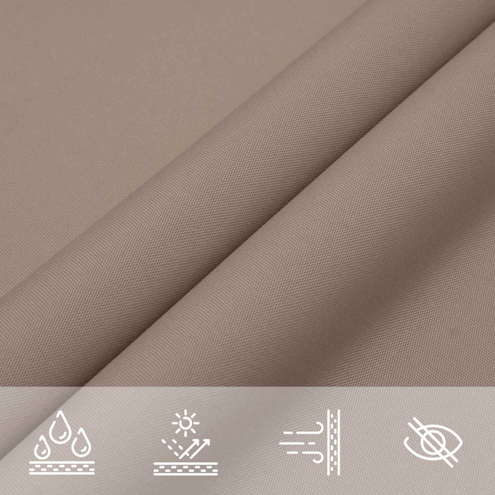 Solskygge sejl Gråbrun 6 x 2,5 m 100% polyester Oxford