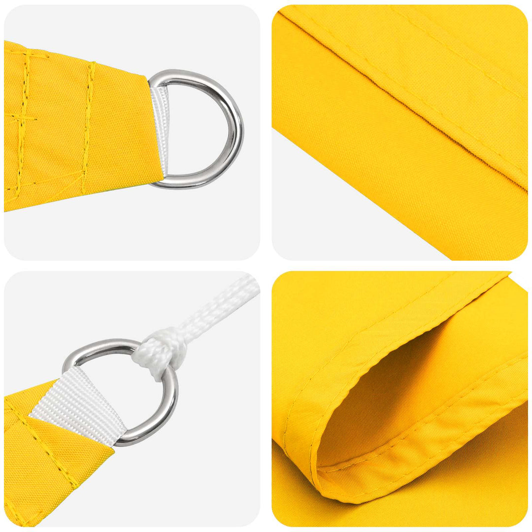 Solskygge sejl Gul 6 x 2 m 100% polyester Oxford