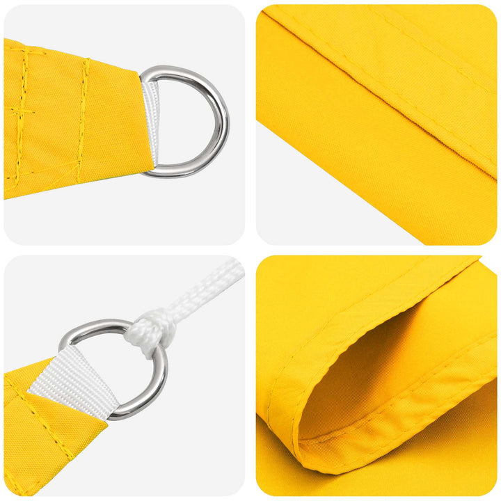 Solskygge sejl Gul 6 x 2,5 m 100% polyester Oxford