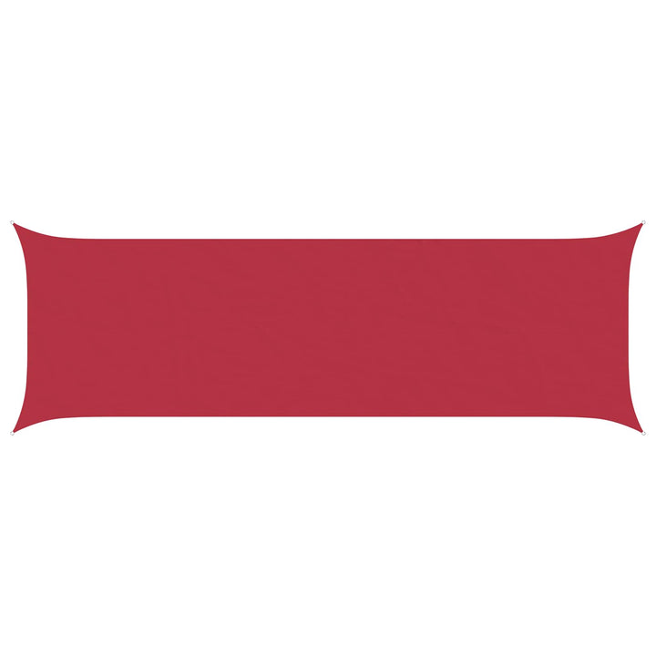 Solskygge sejl Rød 6 x 2 m 100% polyester Oxford