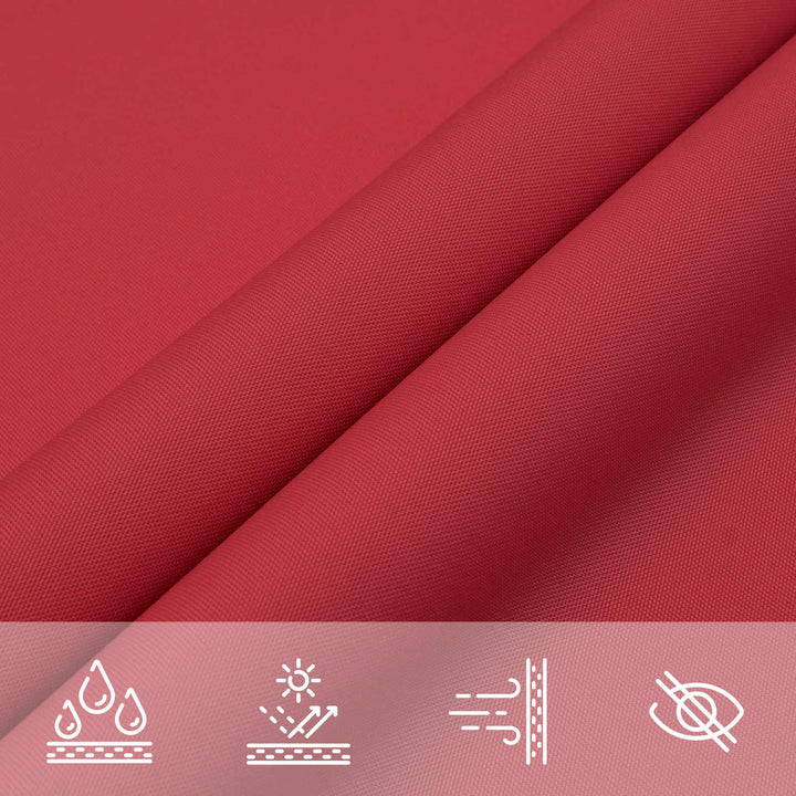 Solskygge sejl Rød 6 x 2,5 m 100% polyester Oxford