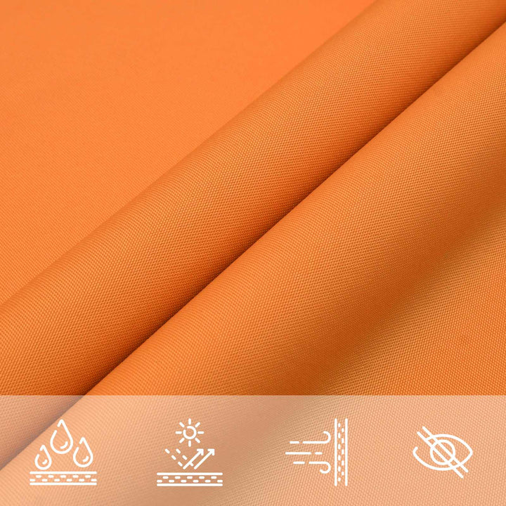 Solskygge sejl Orange 6 x 2 m 100% polyester Oxford
