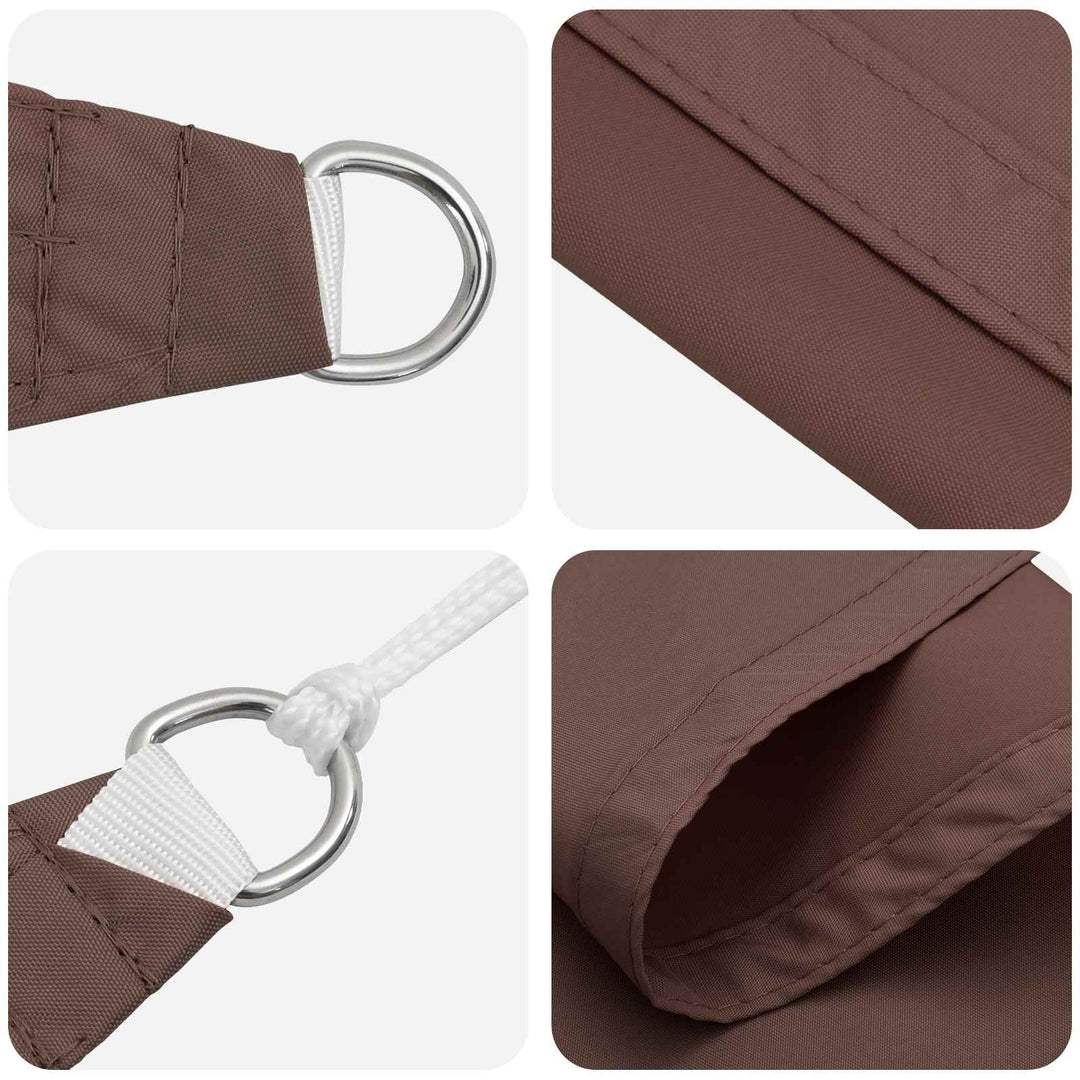 Solskygge sejl Brun 6 x 2 m 100% polyester Oxford