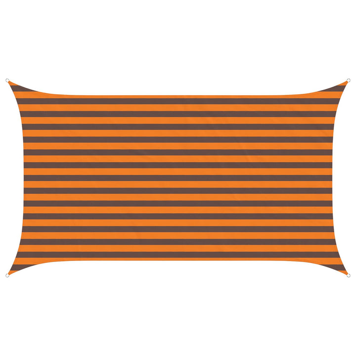 Solskygge sejl Orange og Brun 3,5 x 2 m 100% polyester Oxford