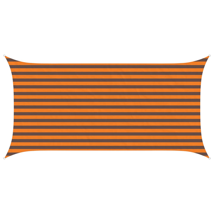 Solskygge sejl Orange og Brun 4 x 2 m 100% polyester Oxford