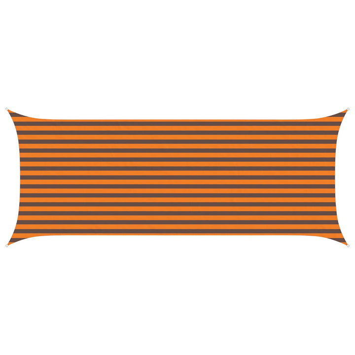 Solskygge sejl Orange og Brun 5 x 2 m 100% polyester Oxford