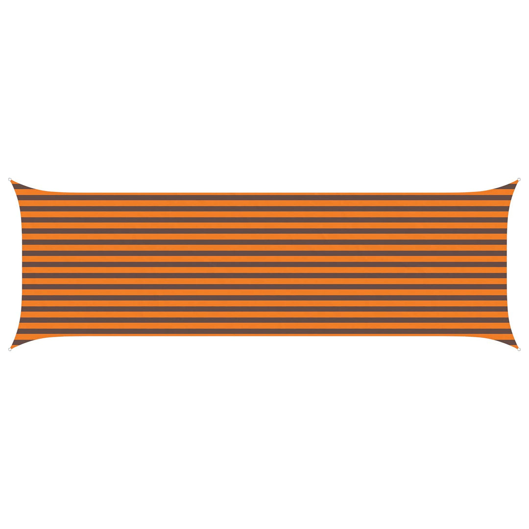 Solskygge sejl Orange og Brun 6 x 2 m 100% polyester Oxford