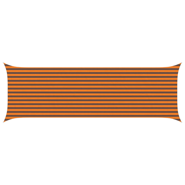 Solskygge sejl Orange og Brun 6 x 2 m 100% polyester Oxford
