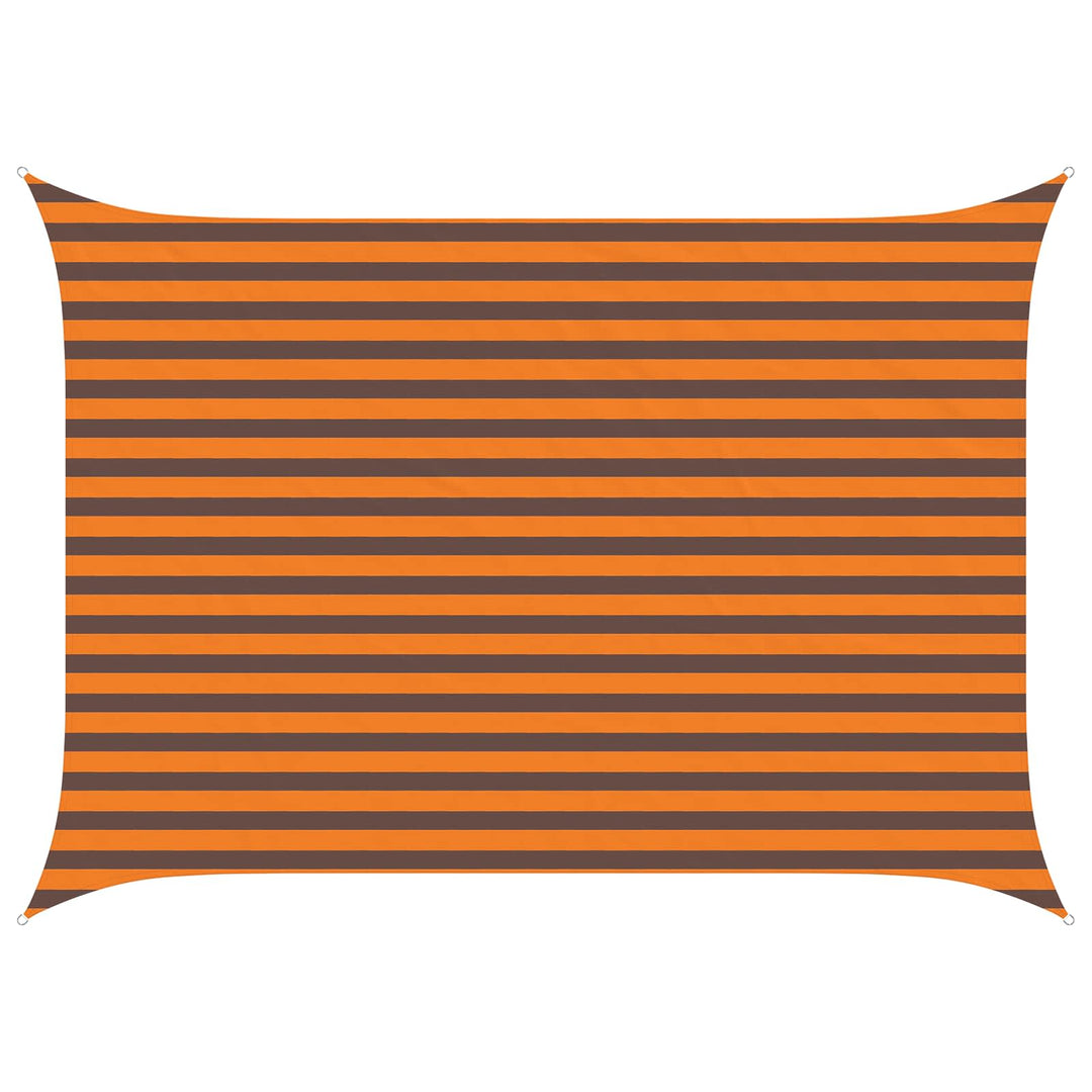 Solskygge sejl Orange og Brun 3,5 x 2,5 m 100% polyester Oxford