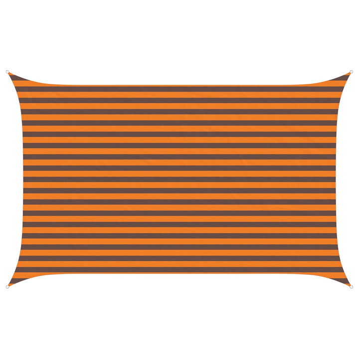 Solskygge sejl Orange og Brun 4 x 2,5 m 100% polyester Oxford