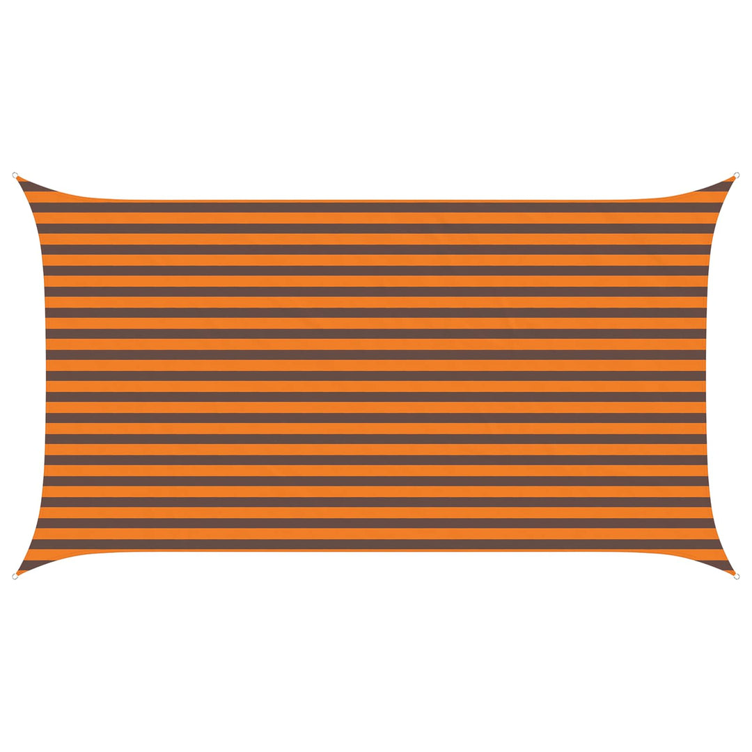 Solskygge sejl Orange og Brun 4,5 x 2,5 m 100% polyester Oxford