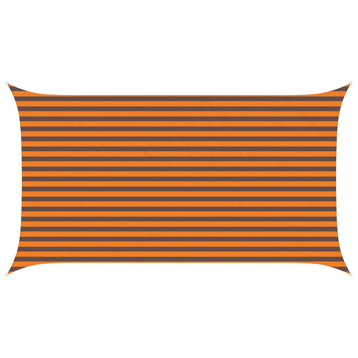 Solskygge sejl Orange og Brun 4,5 x 2,5 m 100% polyester Oxford
