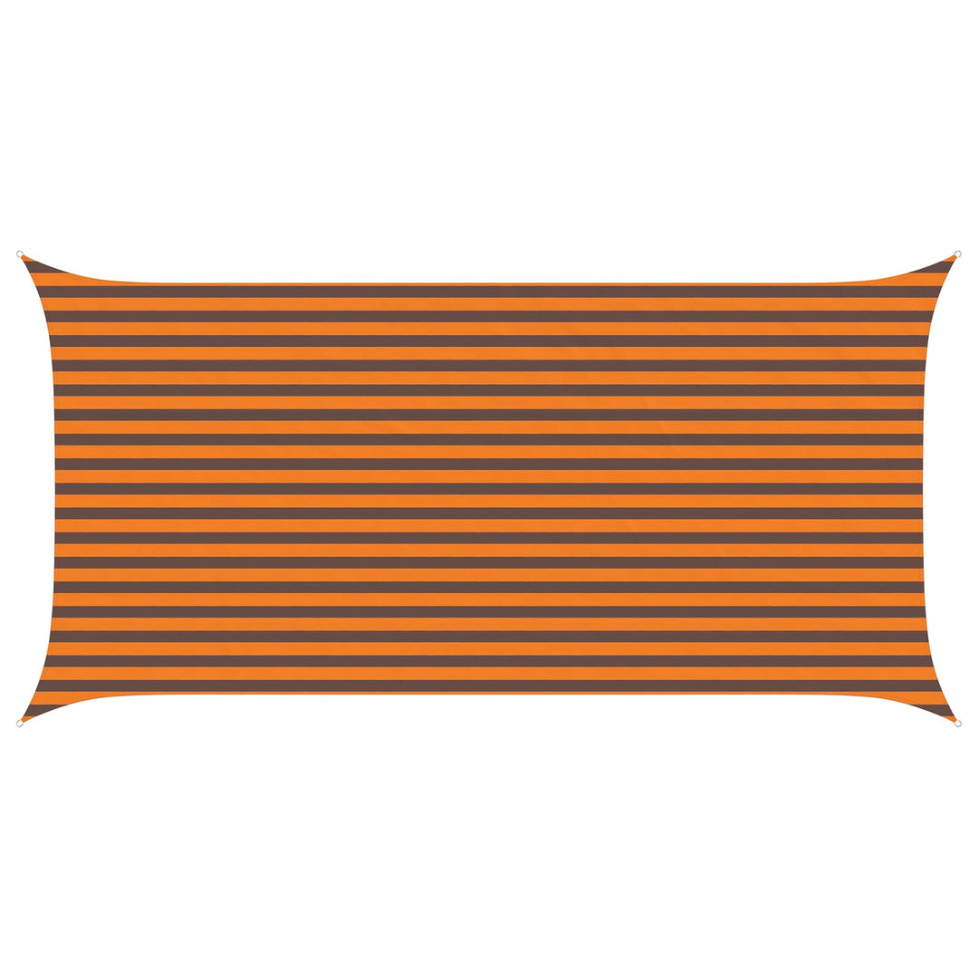 Solskygge sejl Orange og Brun 5 x 2,5 m 100% polyester Oxford