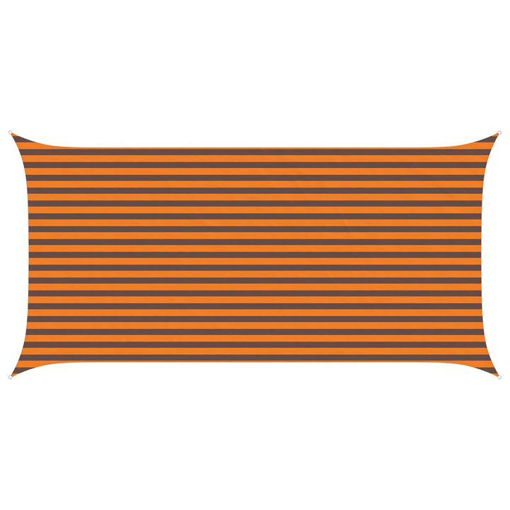 Solskygge sejl Orange og Brun 5 x 2,5 m 100% polyester Oxford