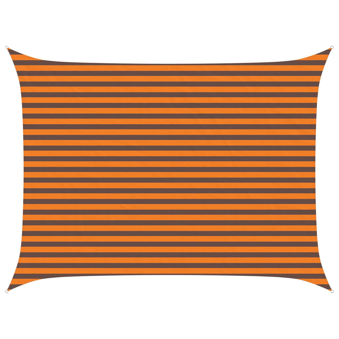 Solskygge sejl Orange og Brun 4 × 3 m 100% polyester Oxford