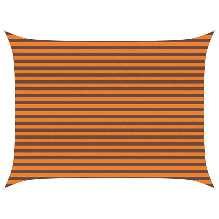 Solskygge sejl Orange og Brun 4 × 3 m 100% polyester Oxford
