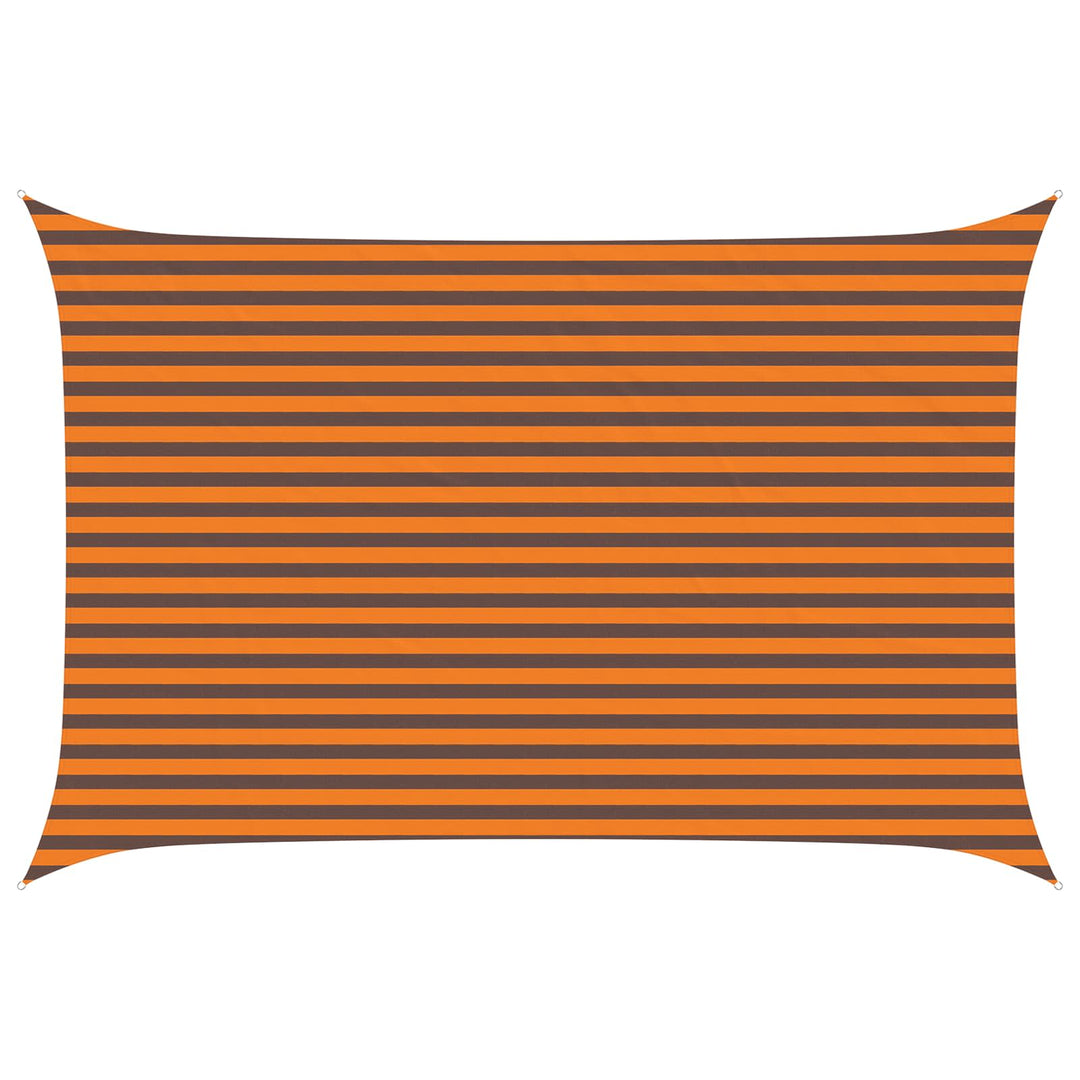 Solskygge sejl Orange og Brun 4,5 × 3 m 100% polyester Oxford