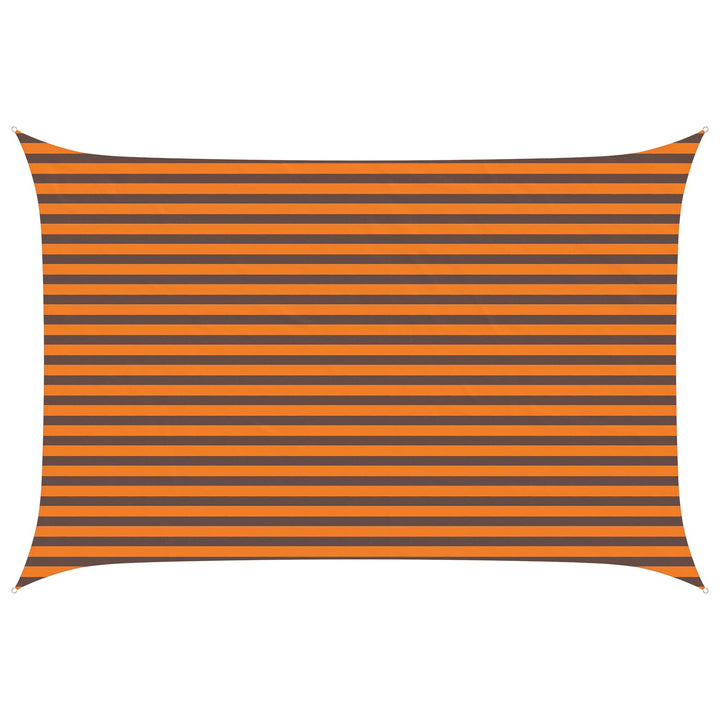 Solskygge sejl Orange og Brun 4,5 × 3 m 100% polyester Oxford
