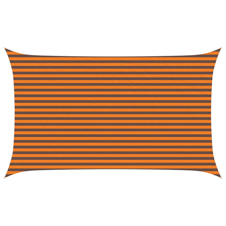 Solskygge sejl Orange og Brun 5 x 3 m 100% polyester Oxford