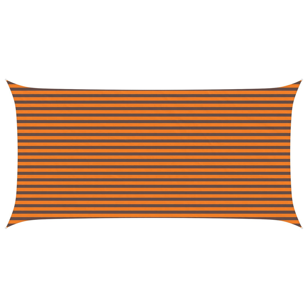 Solskygge sejl Orange og Brun 6 x 3 m 100% polyester Oxford