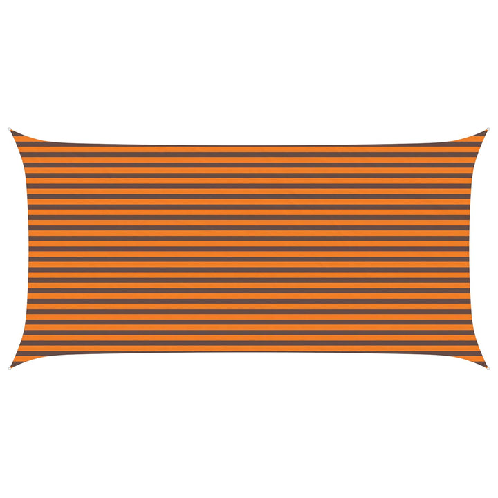 Solskygge sejl Orange og Brun 6 x 3 m 100% polyester Oxford