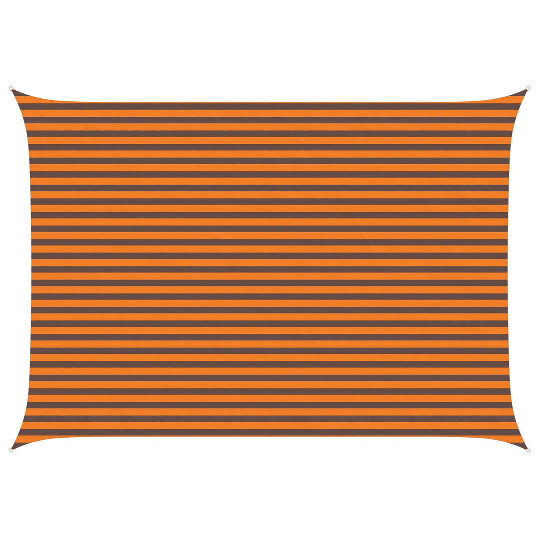 Solskygge sejl Orange og Brun 5 × 3,5 m 100% polyester Oxford
