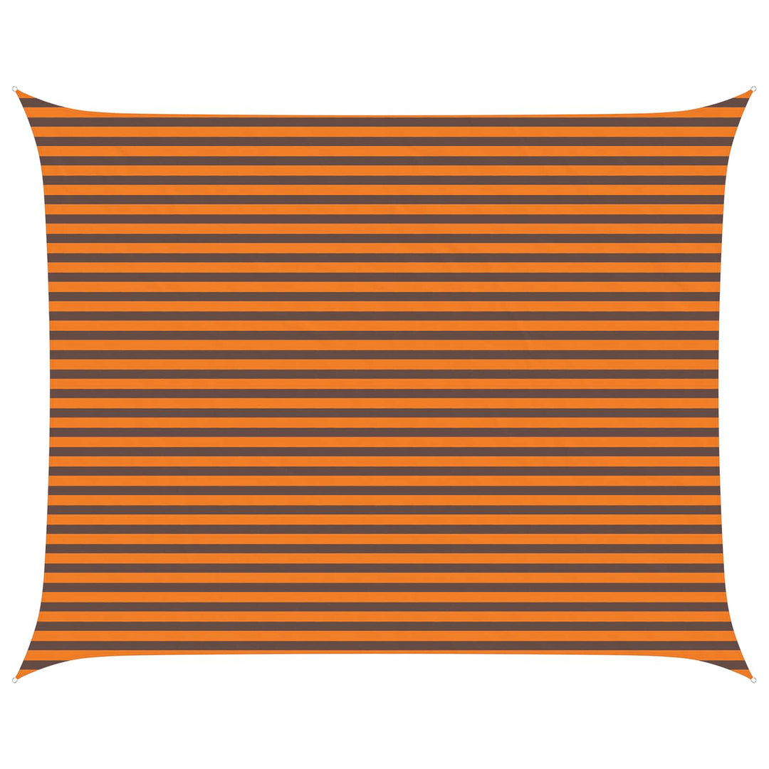 Solskygge sejl Orange og Brun 5 x 4 m 100% polyester Oxford