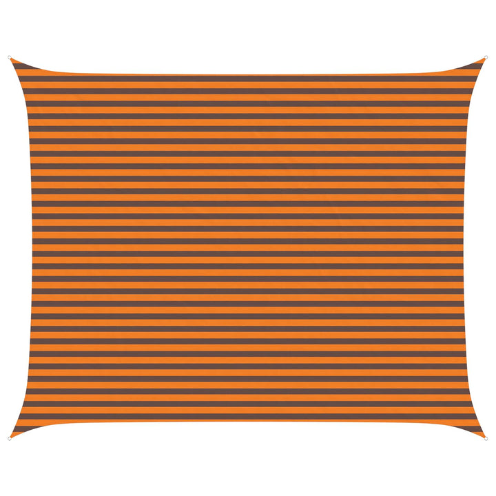 Solskygge sejl Orange og Brun 5 x 4 m 100% polyester Oxford